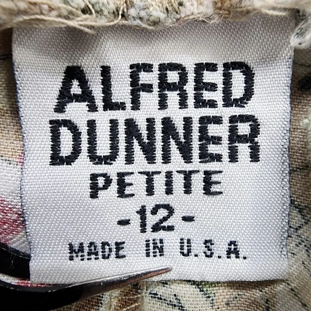 Vintage Alfred Dunner‎ Shorts Womens 12 PETITE Floral Tropical Pull On Loose Fit